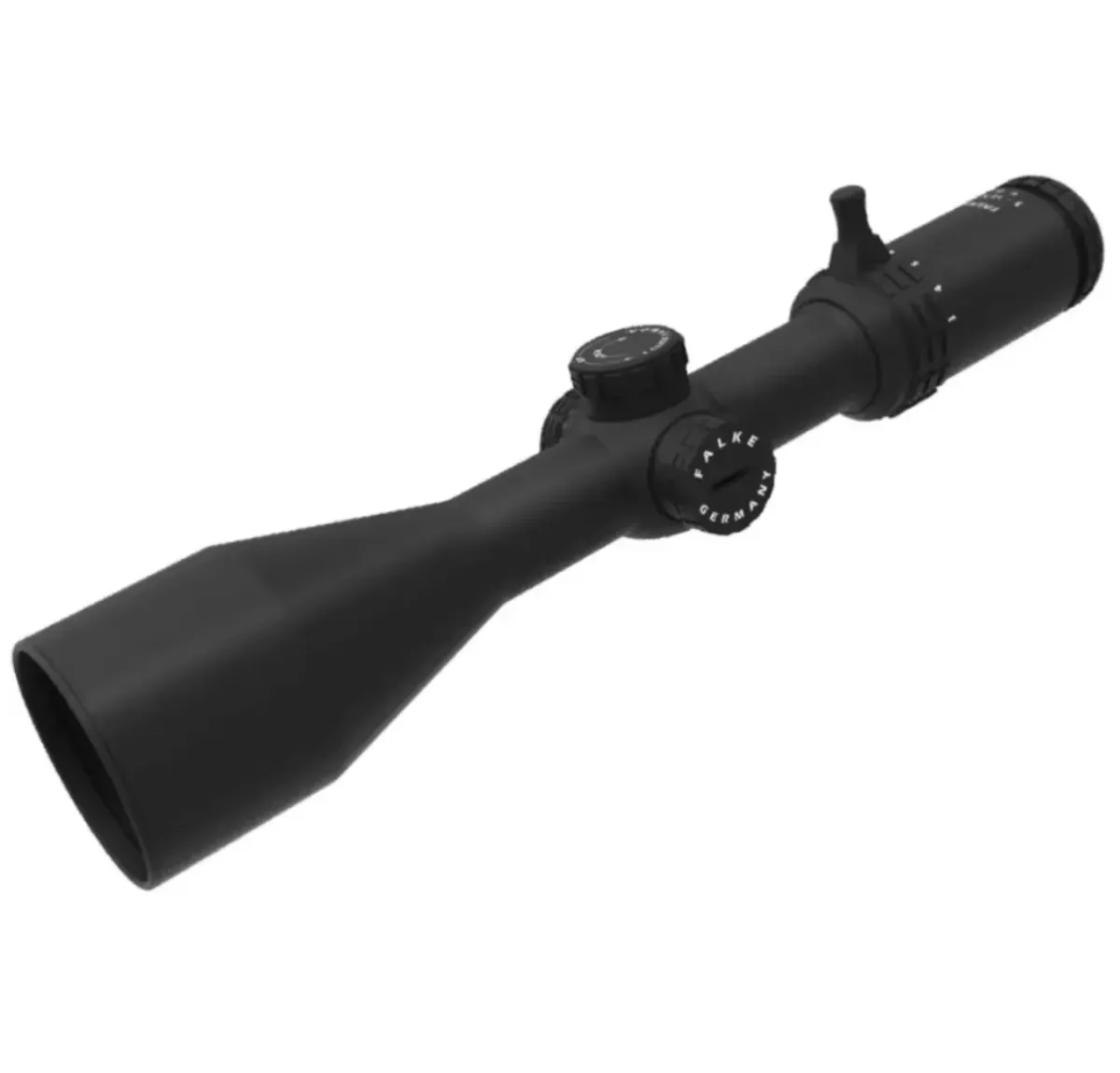 Falke 2-12x50 HD L4 Jagd-Zielfernrohr in seitlicher Ansicht